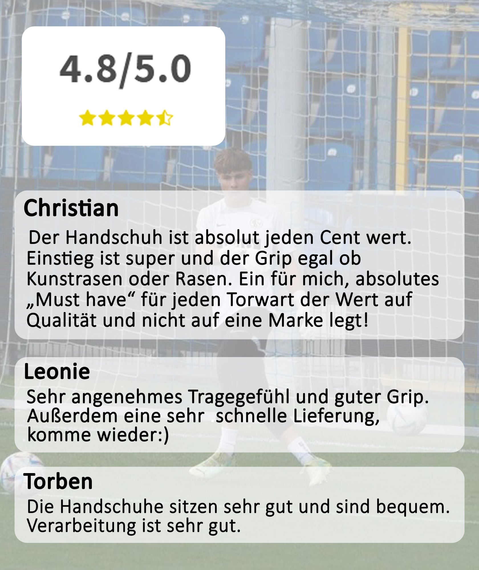 Krakens Trwarthandschuhe Zufriedenheit der Kunden