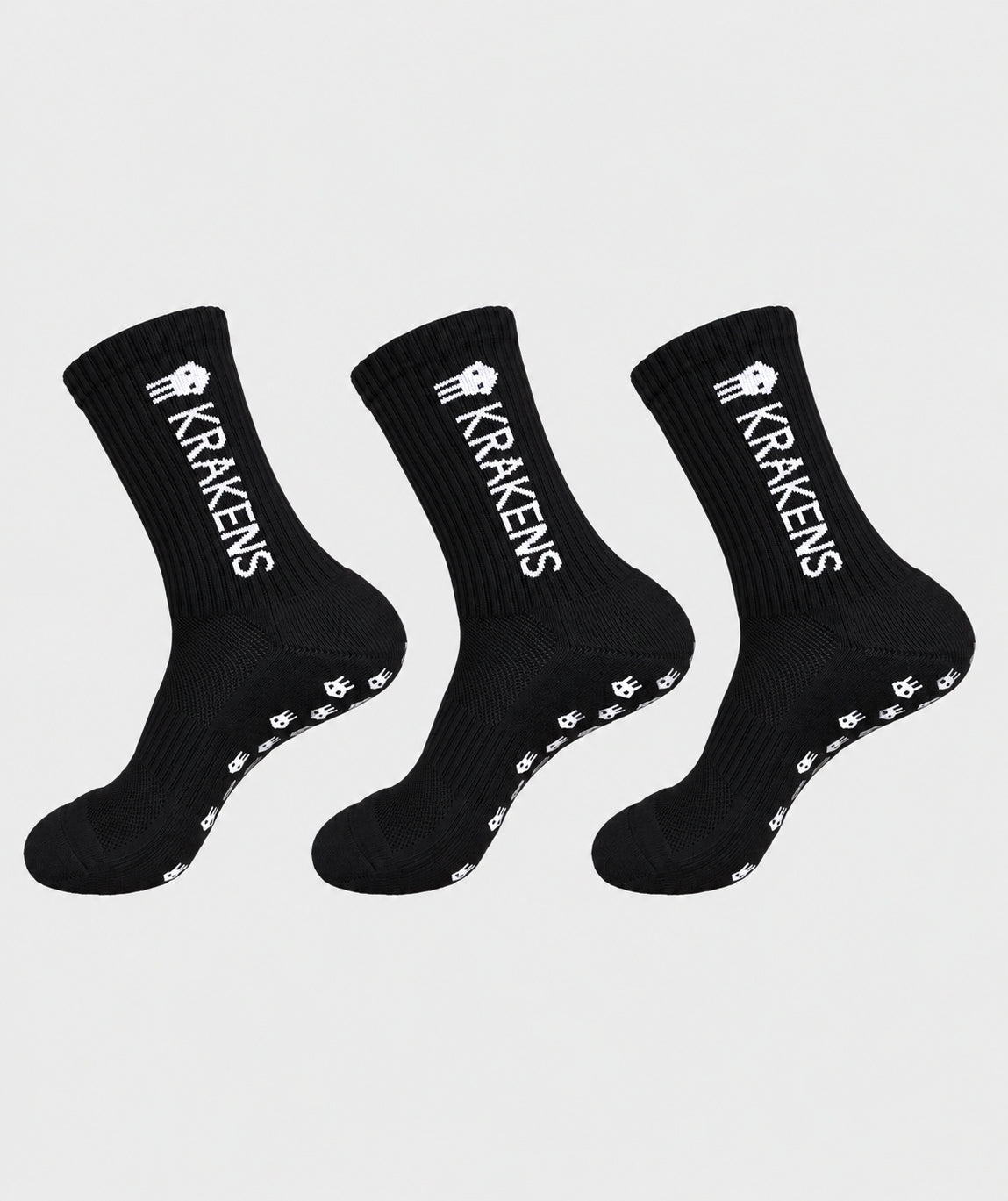 Grip Socken schwarz 3er Pack