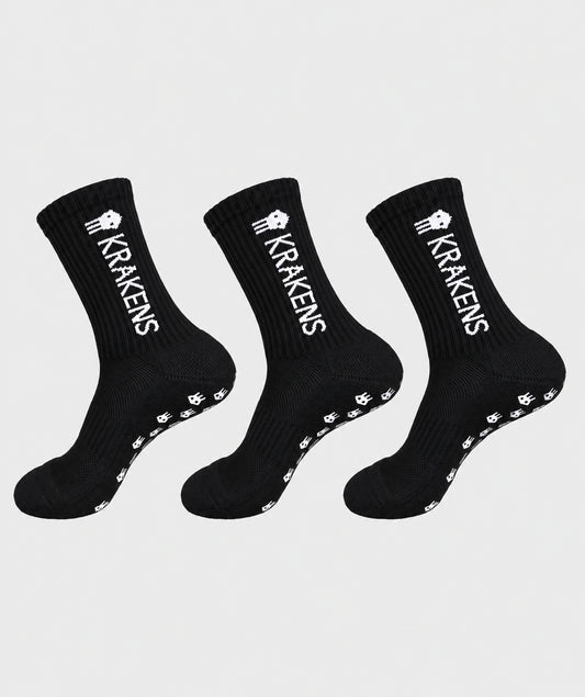 Grip Socken schwarz 3er Pack